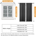 thumbnail image 6 of Lapalife Quilted Thermal Insulated Curtain Liner for Winter, Functional Heading Light Heat Sound Cold Blocking Winter Curtain Door Curtain for Living Room Bedroom, 1 Panel, 6 of 7