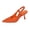 Orange, variant on Green Womens Pointed Toe High Heel Sandals Solid Tone Slip On Dressy Evening Party Comfy