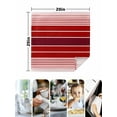 thumbnail image 5 of nqOlkjepod Red Striped Cloth Napkins Set of 6 Reusable Dinner Napkins, Modern Minimalist Gradient Lines Country Cocktail Napkin Washable Table Napkins for Wedding/Holiday Party/Baby Shower 20"x20", 5 of 8
