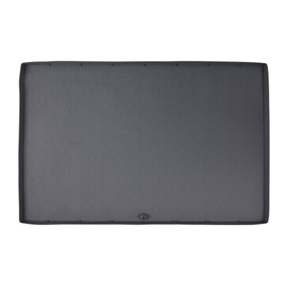 Under Sink Mat for Kitchen Waterproof 34 * 22Inch Silicone Under Sink Drip Tray with Drain Hole Sink Cabinet Protector Mats for Kitchen Bathroom