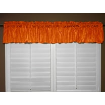 crinkle taffeta window valance 52 wide orange