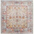 thumbnail image 1 of Turkish Oriental Floral Turkish Distressed Blue Area Rug, 1 of 5