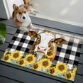 thumbnail image 4 of Bathroom Rugs 2x3 Ft, Farmhouse Cow Non Slip Area Rugs for Kitchen Bedroom Entryway, Vintage Country Sunflower Black Buffalo Plaid Washable Carpet Runner Rug Floor Mats for Bedroom Home Decor, 4 of 9