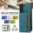 thumbnail image 5 of Galaxy S22 Plus/S22+ Case with Card Slots, Allytech Back Flip Wallet Cover Premium PU Leather Impact Resistant Hands-Free Kickstand Case for Samsung Galaxy S22 Plus/S22+ 5G 6.6" 2022 Released, Blue, 5 of 6