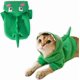 thumbnail image 1 of Cartoon Dinosaur Dog Hoodie Halloween Cat Costume Pet Dinosaur Cosplay Green Puppy Hoodie Dog Warm Clothes(A, M), 1 of 4