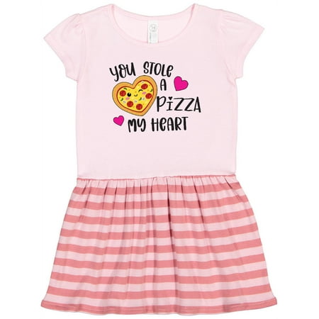 

Inktastic Valentine s Day You Stole a Pizza of My Heart Gift Toddler Girl Dress