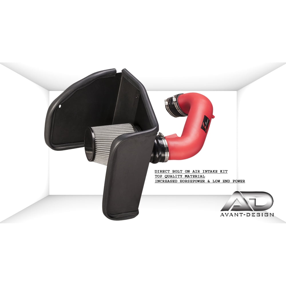 COLD AIR INTAKE RED 2015 2016 GMC CANYON CHEVY COLORADO 3.6L 3.6 V6
