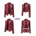 thumbnail image 2 of Women's Leather Casual Zipper Detachable Hem Available In 5 Colors, 2 of 4