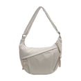 thumbnail image 2 of Bolsa cruzada de pana para mujer, de gran capacidad, color sólido, correa ajustable, para escuela, oficina y uso diario., 2 of 7