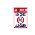 thumbnail image 1 of Señal de advertencia: no se admiten perros, PVC transparente, autoadhesivo, 10 unidades, 1 of 1