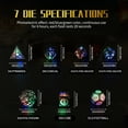 thumbnail image 4 of Electronic Luminescent Dice Set with 7 Multi-Sided Patterns and Charging Case Colorful Warm Light Decor for Gaming and Home, 4 of 7