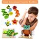 thumbnail image 5 of Rompecabezas de madera Bebe, juguetes Montessori para niños de 1, 2, 3 y 4 años, juegos de coches para bebés, aprendizaje educativo, rompecabezas empotrado, con marco, 5 of 5