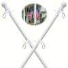 Flag Pole kit for Outside House - 6FT Tangle Flagpole Kit for American Flag - 3x5/4x6 Flags Heavy Garden flagpole-Professional Metal Flag Pole for House truck in a parade Garden Yard Residential