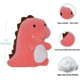 thumbnail image 2 of Pink Dino Pillow Plush – 16 Inches Stuffed Pink Dino Plushie Stuffed Animal - Hug and Cuddle with Soft Fabric and Stuffing - Cute Dinosaur Gift for Boys and Girls, 2 of 2