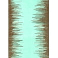 thumbnail image 1 of Ahgly Company Machine Washable Indoor Rectangle Solid Turquoise Blue Modern Area Rugs, 8' x 10', 1 of 4