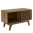 thumbnail image 2 of Modway Render Mid-Century Modern 37" Vinyl Record Display Stand in Walnut, 37 Inch, 2 of 2