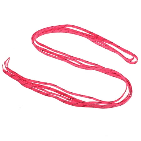 

1 Pair Polyester Shoelaces Ice Shoes Wax Laces Roller Skates Wax Shoelaces (Pink)
