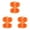 Orange(3Pcs), variant on SLUOHZXI 4 Grid Egg Storage Box Refrigerator Crisper Egg Protection Box Portable Egg Carriage Container For Camping Picnic Essential (White)