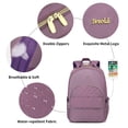 thumbnail image 2 of Mochila Breold para mujer, trabajo y viajes de 17,3 pulgadas con puerto USB, 2 of 7