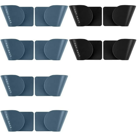

6 Pairs of Wall Mount Pot Lid Organizer Cabinet Door Organizer Pot Hangers for Kitchen Wall Mount Adjustable(B)