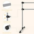 thumbnail image 4 of YANG2 4FT Ballet Barre Portable, Freestanding Double Ballet Barre Height Adjustable with Anti Slip Base, Heavy Duty Stretch Dance Bar for Home Workout Sliver, 4 of 9