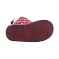 thumbnail image 4 of Kids Shimmer Faux Suede Sherpa Winter Boot -Foil Heart Pattern Burgundy 10, 4 of 4