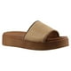 thumbnail image 2 of Sandalia Mujer Aria By Eh! Plataforma Casual Versatil beige 25, 2 of 4