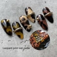 thumbnail image 4 of Kripyery 1 Roll Leopard Nail Sticker Self Adhesive Waterproof 3D Visual Effect DIY Tortoiseshell Amber Nail Art Decal for Female, 4 of 8