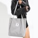 thumbnail image 5 of Bolso de mano de pana para mujer, bolso de pana para mujer, bolso de hombro reutilizable para compras, oficina, escuela, viajes, 5 of 5