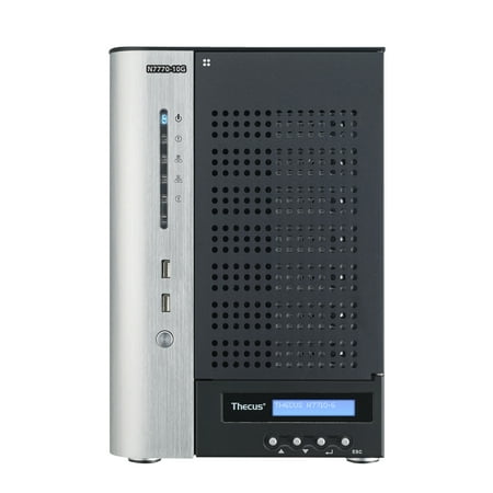 Thecus N777010G 7-Bay NAS Intel Core i3-2120 3.3 GHz Dual Core, 4GB RAM, 10GbE included, 2x USB (Best Nas For Mac And Pc)