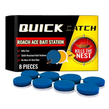 Cockroach Control Stations Indoor/Outdoor Use for Small and Large Cockroach Quick Catch Effective KeepAway Cockroach Stations Home Room Kitchen Toilet 8/16/24PCS
