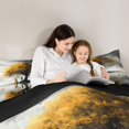 thumbnail image 5 of Manfei Romantic Yellow Tree Boy Girl Full Size Comforter Sets 3-Piece,Happy Valentine's Day Bedding Comforter Set,Sweet Lover Couple Lightweight Bedding Sets,Super Cozy Room Decor,Reversible, 5 of 8