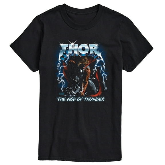 Marvel Thor - Metal Band Style - Men's Short Sleeve Graphic T-Shirt
