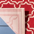 thumbnail image 6 of SAFAVIEH Courtyard Allison Geometric Bordered Indoor/Outdoor Runner Rug, 2'3" x 8', Red/Bone, 6 of 11