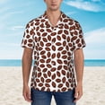 thumbnail image 5 of Uemuo Coffee Rugby Printed Regular Fit Short Sleeve Casual Hawaiian Shirt for Men,Aloha shirt,Tropical shirt,Floral print shirt,Vacation Beach shirt-X-Large, 5 of 9