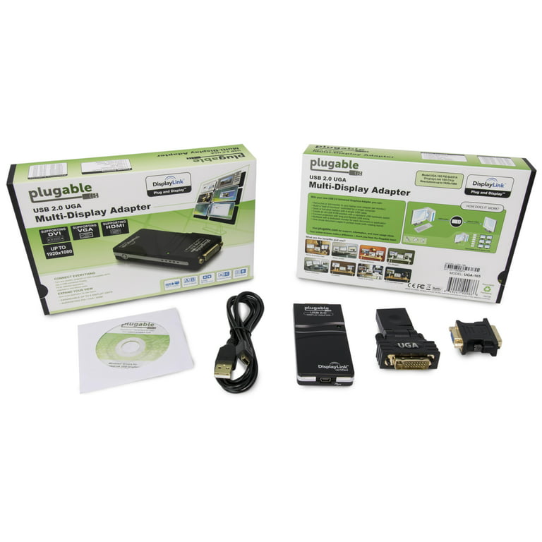 Plugable USB 2.0 VGA Adapter for Multiple Monitors