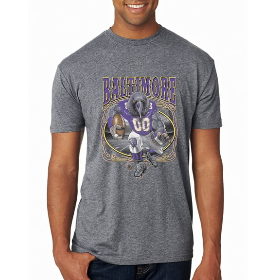 Wild Bobby, Baltimore Fan | BAL Fantasy Football ,Sports, Men Premium Tri Blend Tee, Premium Heather, Small