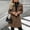 Bronze, variant on Qiggri Women's Winter Overcoat Peter Pan Collar Single Breasted Pea Coat A Line Outerwear Long Sleeve Pockets Work Office Business Casual XL
