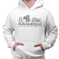 thumbnail image 2 of Skyline Albuquerque Hoodie Sweatshirt Unisex 3X-Large White, 2 of 5