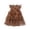 Khaki, variant on Gaexia Dresses for Girls ,Toddler Girls Fly Sleeve Prints Dress Dance Party Ruffles Dresses Clothes (Khaki,6-7 Years)