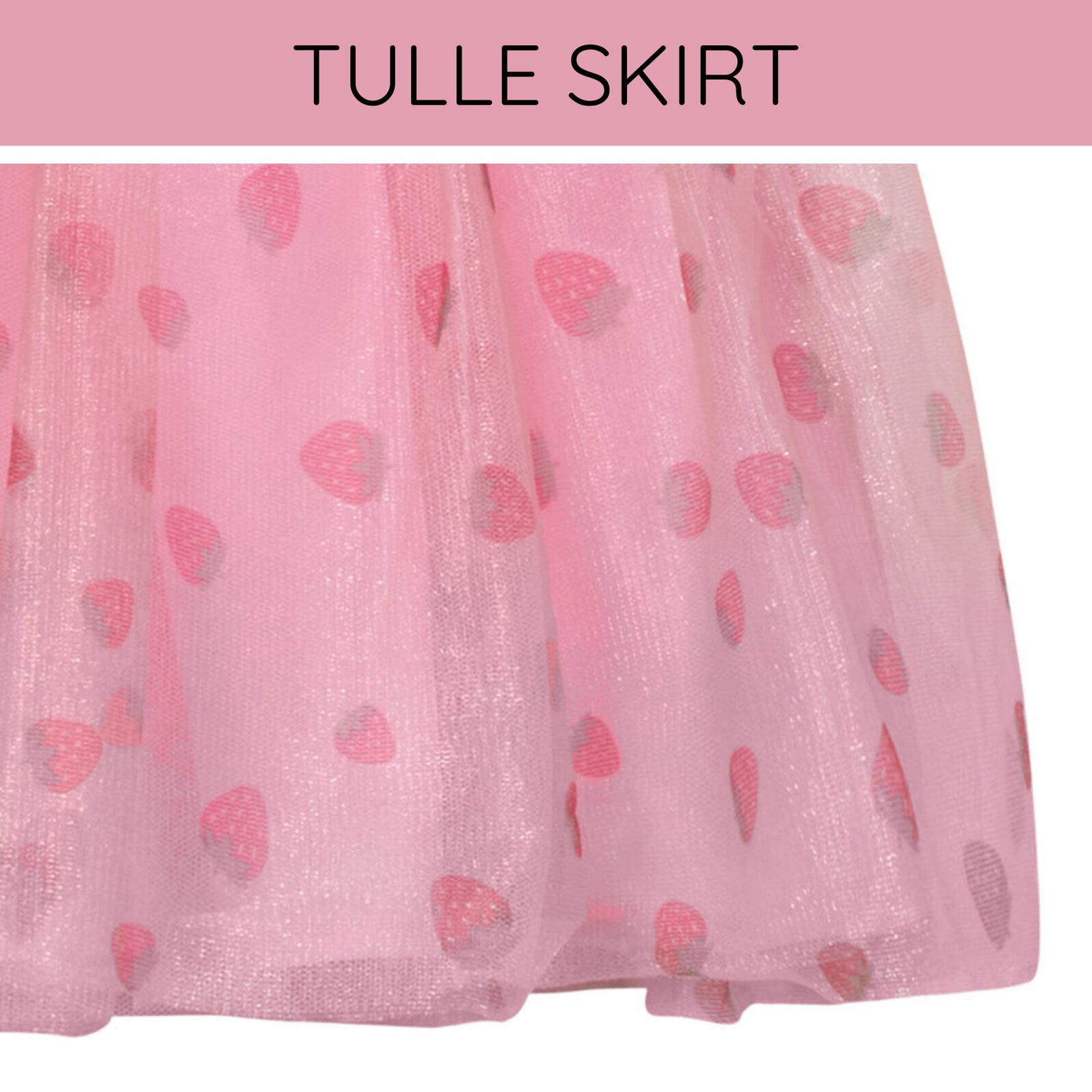 Strawberry Shortcake Tulle Dress Toddler to Big Kid