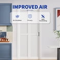 thumbnail image 6 of 24" X 80" Double Bi Fold Louver Door With PVC Surface Closet Door, 6 of 6