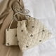 thumbnail image 4 of Bolso Hombro Acolchado para Mujer Con Patrón Lazo Y Pequeño (albaricoque), 4 of 6