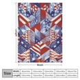 thumbnail image 4 of Shangniulu American Geometry Blanket Patriotic USA Flag Stars Stripes Super Soft Bedding Flannel Throw Blanket Microfiber Flannel Blankets Sofa Living Room Bedroom Warm Lightweight for Boys Girls, 4 of 6
