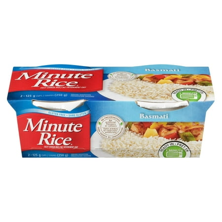 Minute Rice® Basmati Rice Cups , 250 g, 2 x 125 g - Walmart.ca