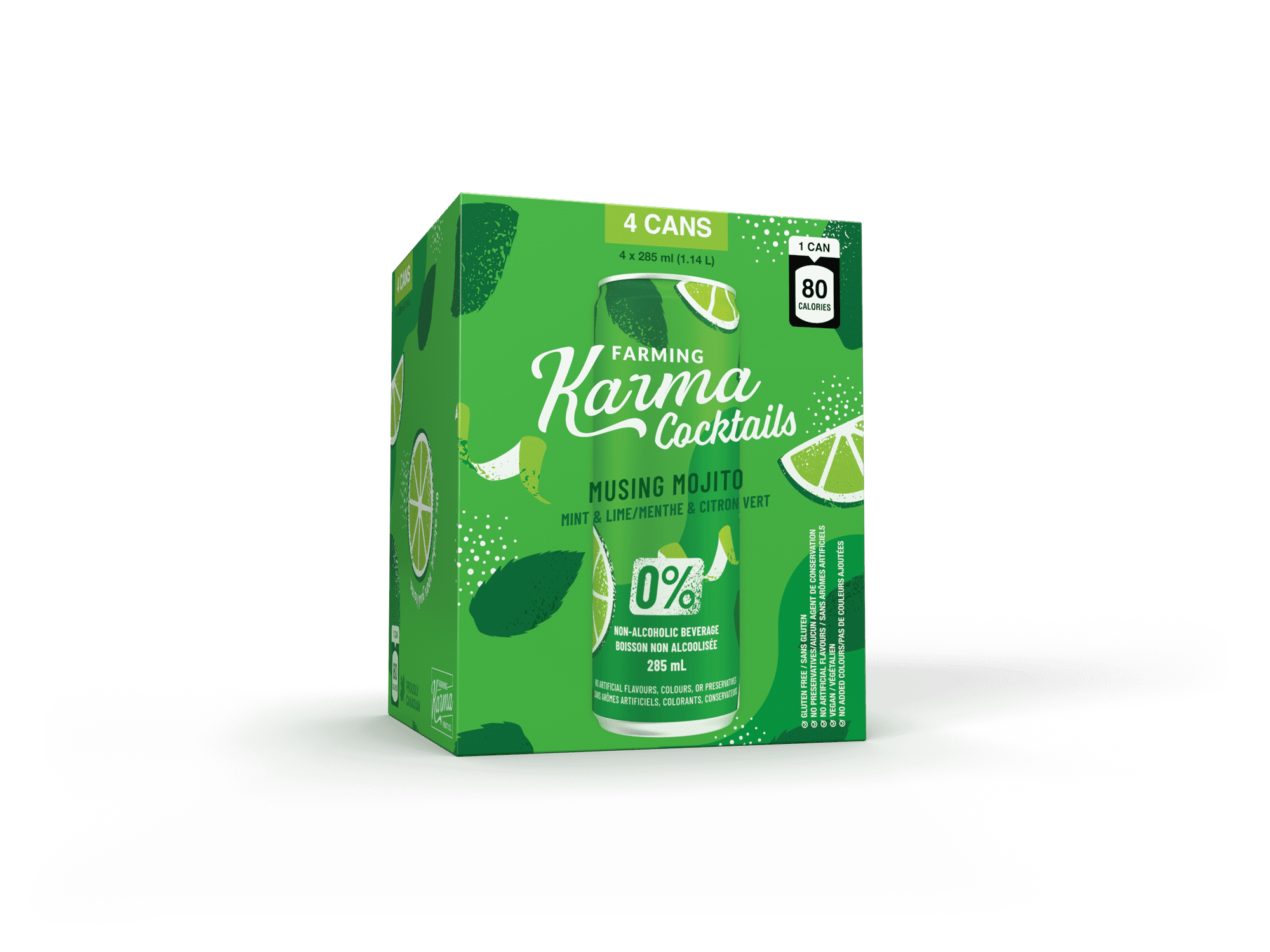 Mocktail Musing Mojito 0% Alc 4x285ml