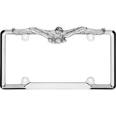 Eagle License Plate Frame, Chrome