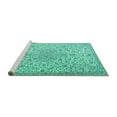thumbnail image 2 of Ahgly Company Machine Washable Indoor Rectangle Persian Turquoise Blue Traditional Area Rugs, 6' x 9', 2 of 4