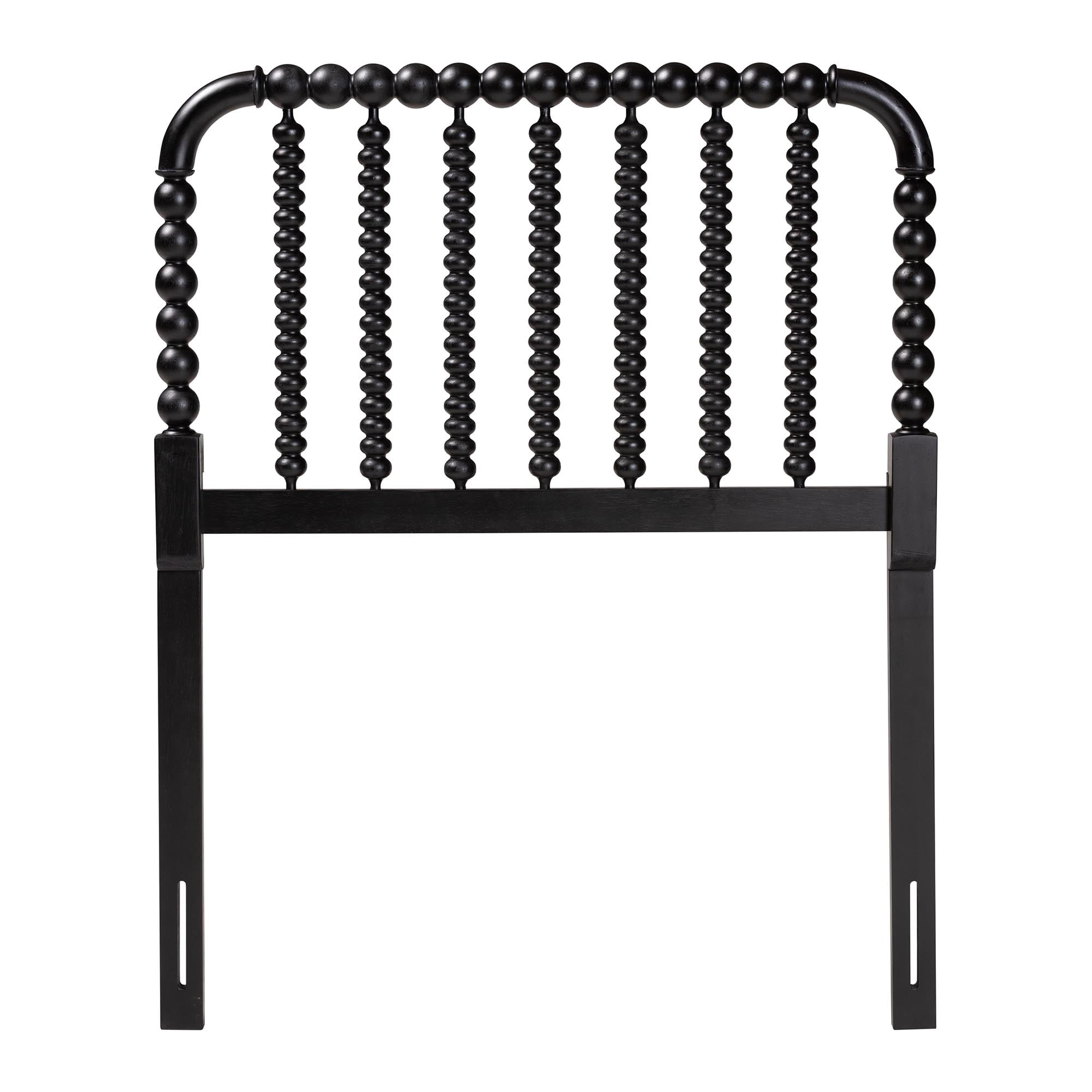 Baxton Studio Finley Traditional Headboard, Twin, Black