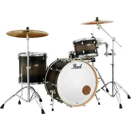 Pearl DMP943XP/C262 Decade Maple 3-Piece Shell Pack, Satin Black Burst